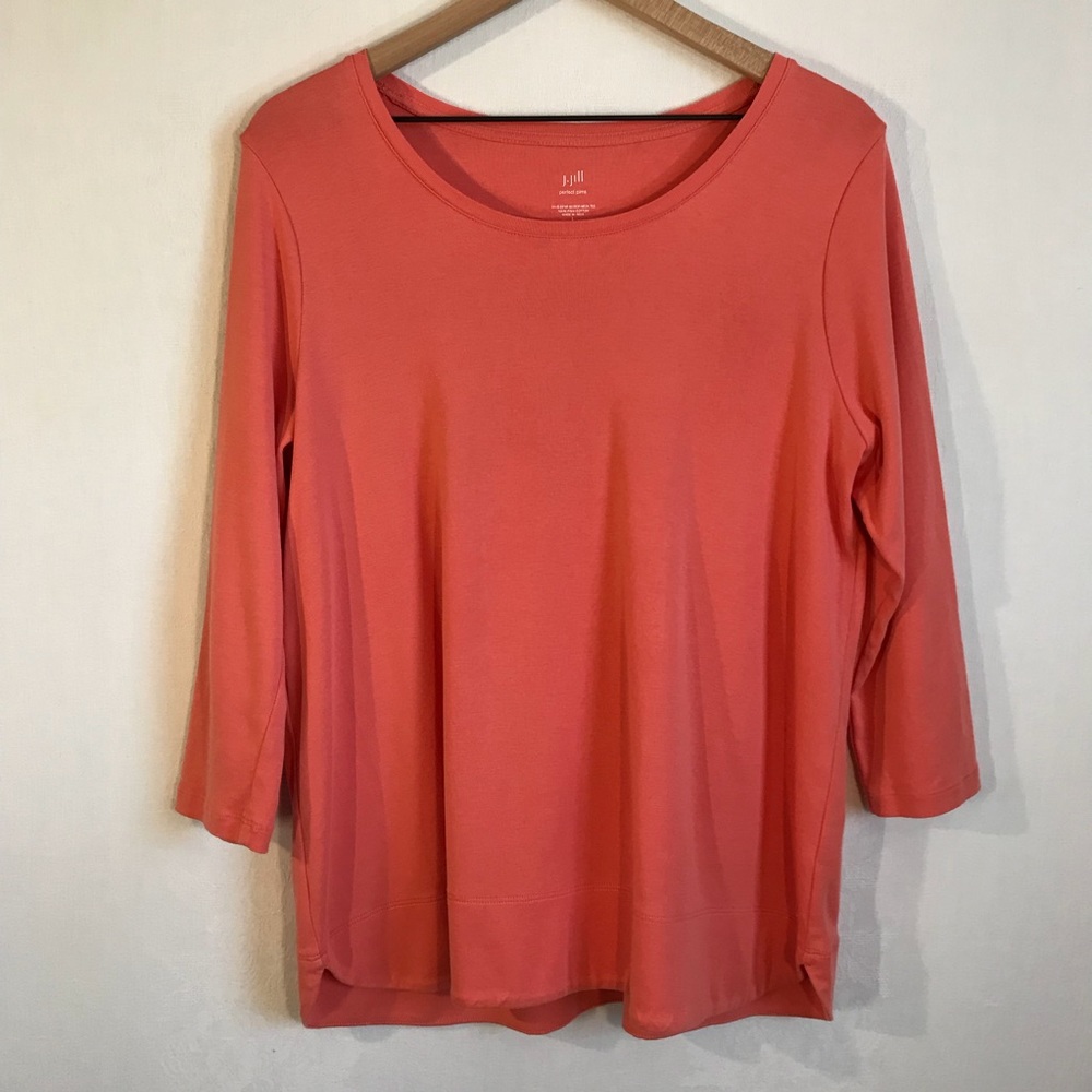 J. Jill Perfect Pima 3/4 Sleeve Tee
